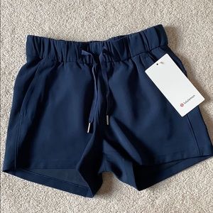 Navy On The Fly Lululemon shorts